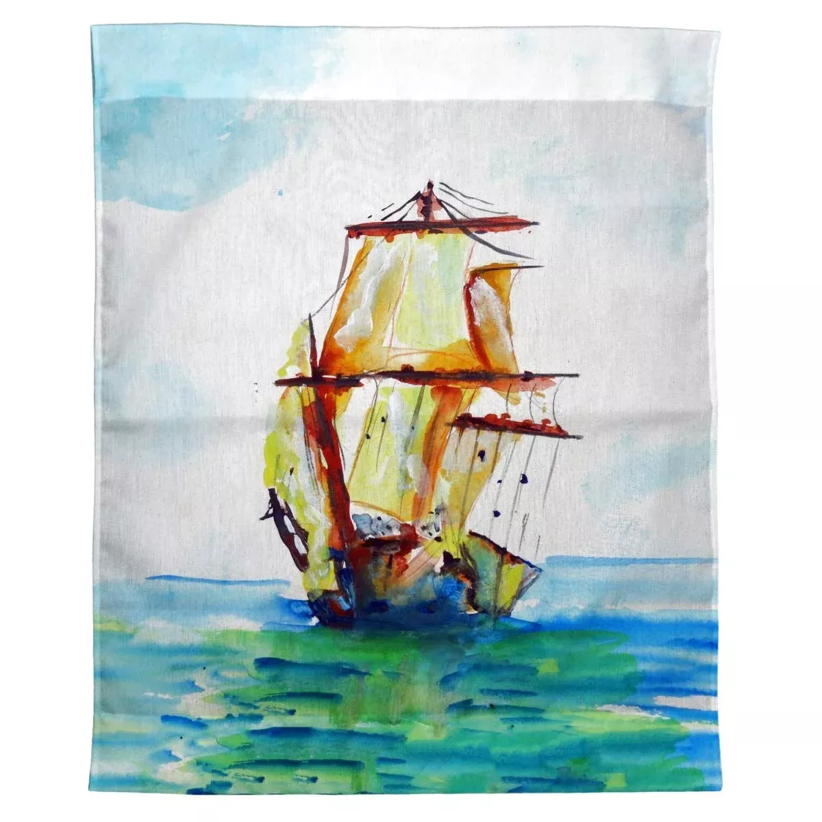 Betsy Drake TP666 24 x 30 in. Tall Ship Outdoor Wall Hanging