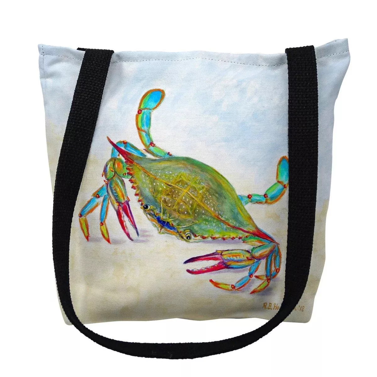 Betsy Drake TY1026M 16 x 16 in. More Than Blue Tote Bag - Medium