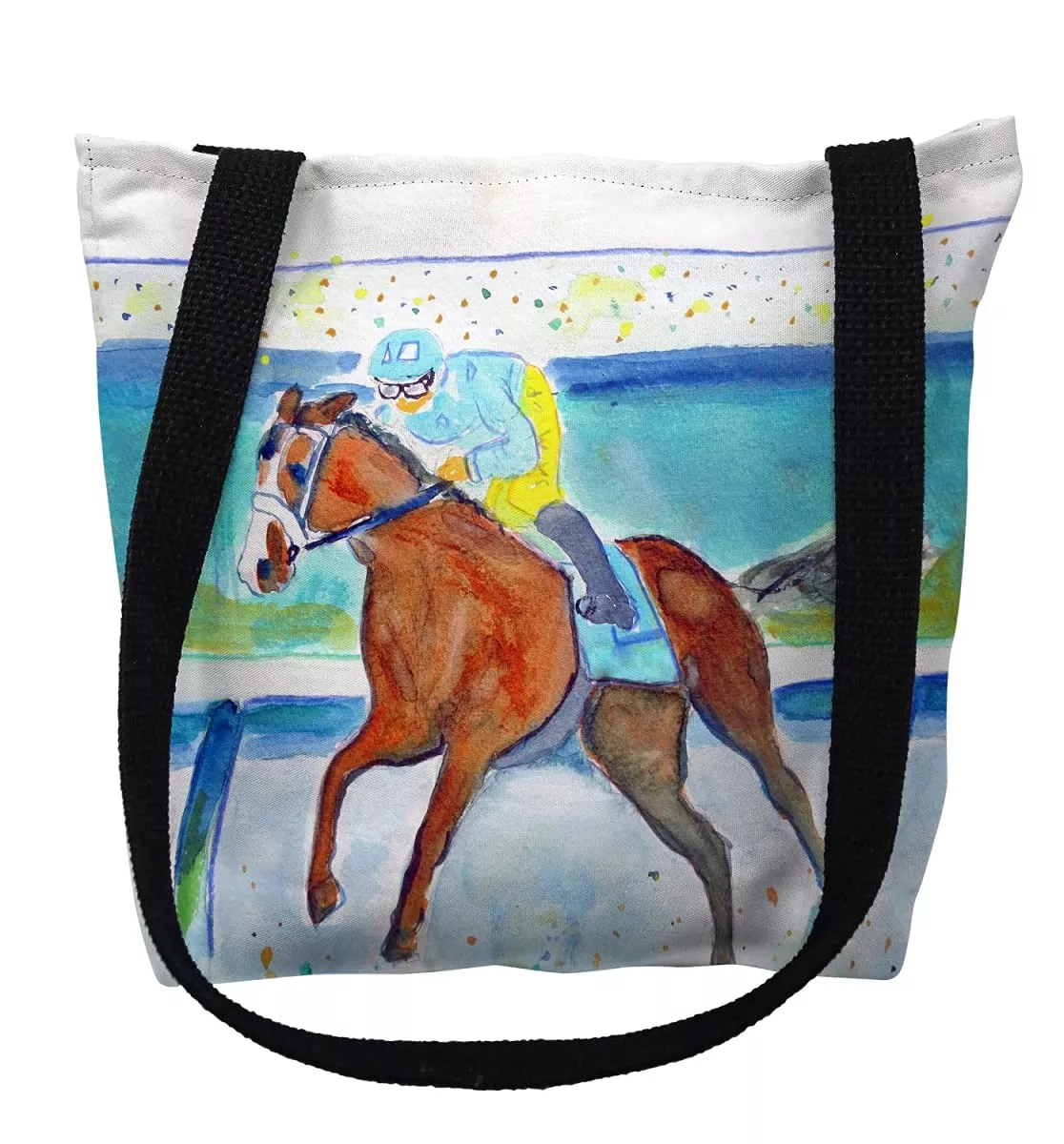 Betsy Drake TY1035S 13 x 13 in. Front Runner Small Tote Bag Black