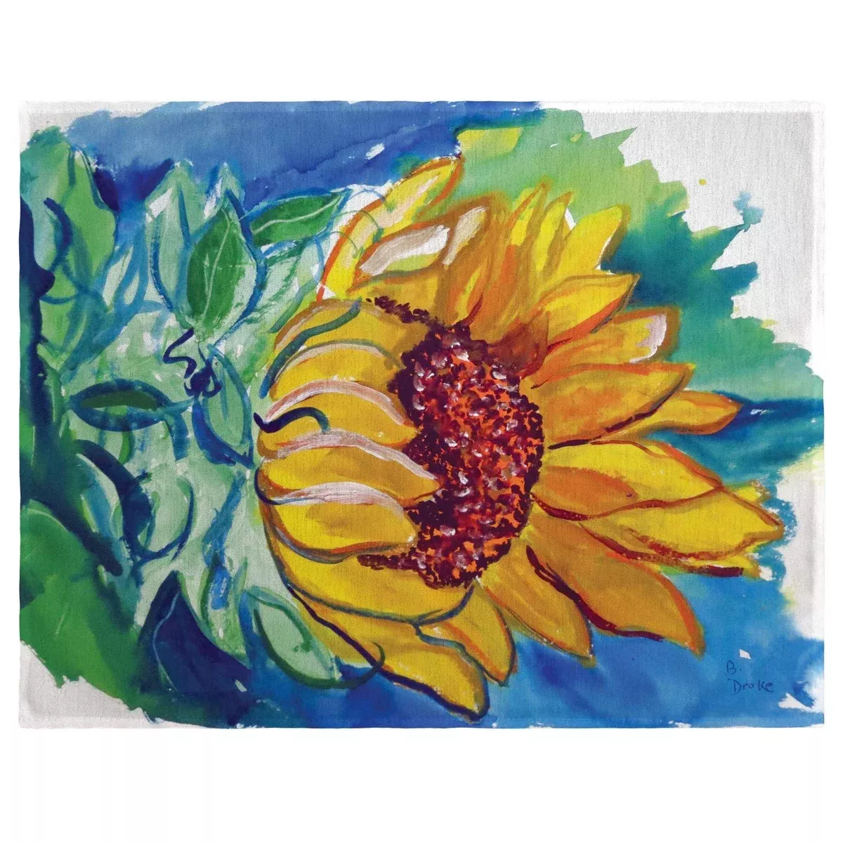 Betsy Drake Windy Sunflower Place Mat Set of 4