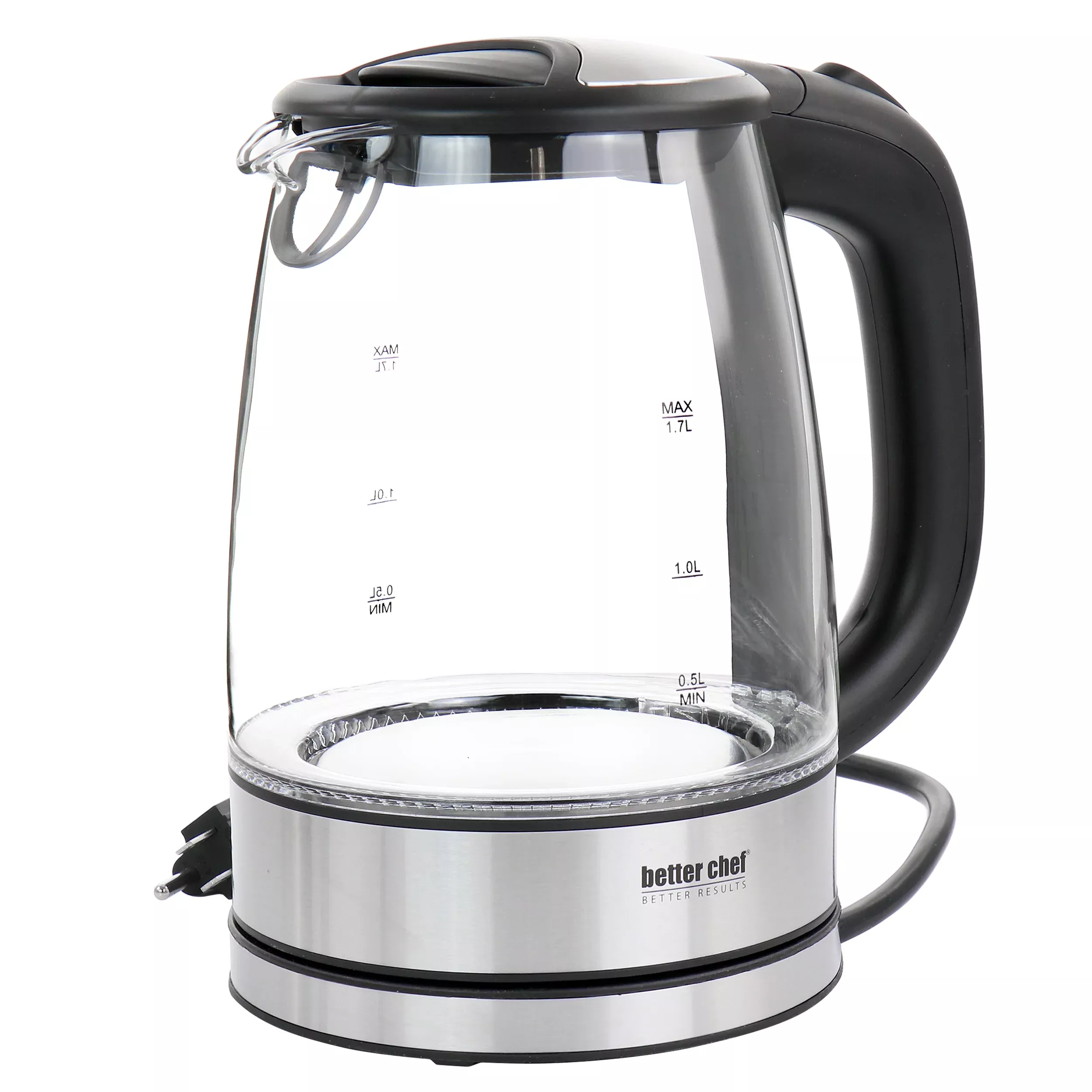 Better Chef1.7 Liter 360 Degree Glass Cordless Electric Kettle