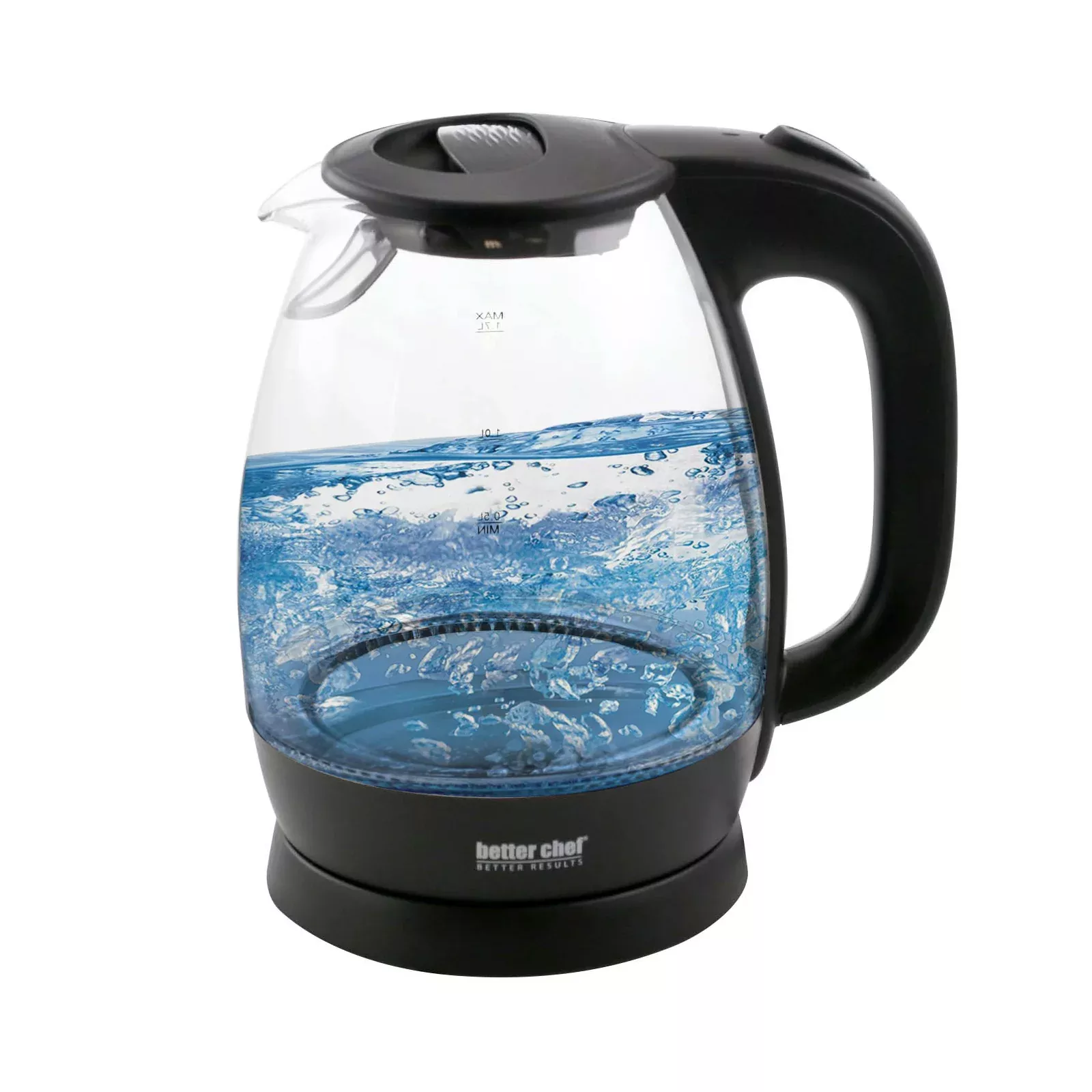 Better Chef1.7L Cordless Electric Glass Tea Kettle