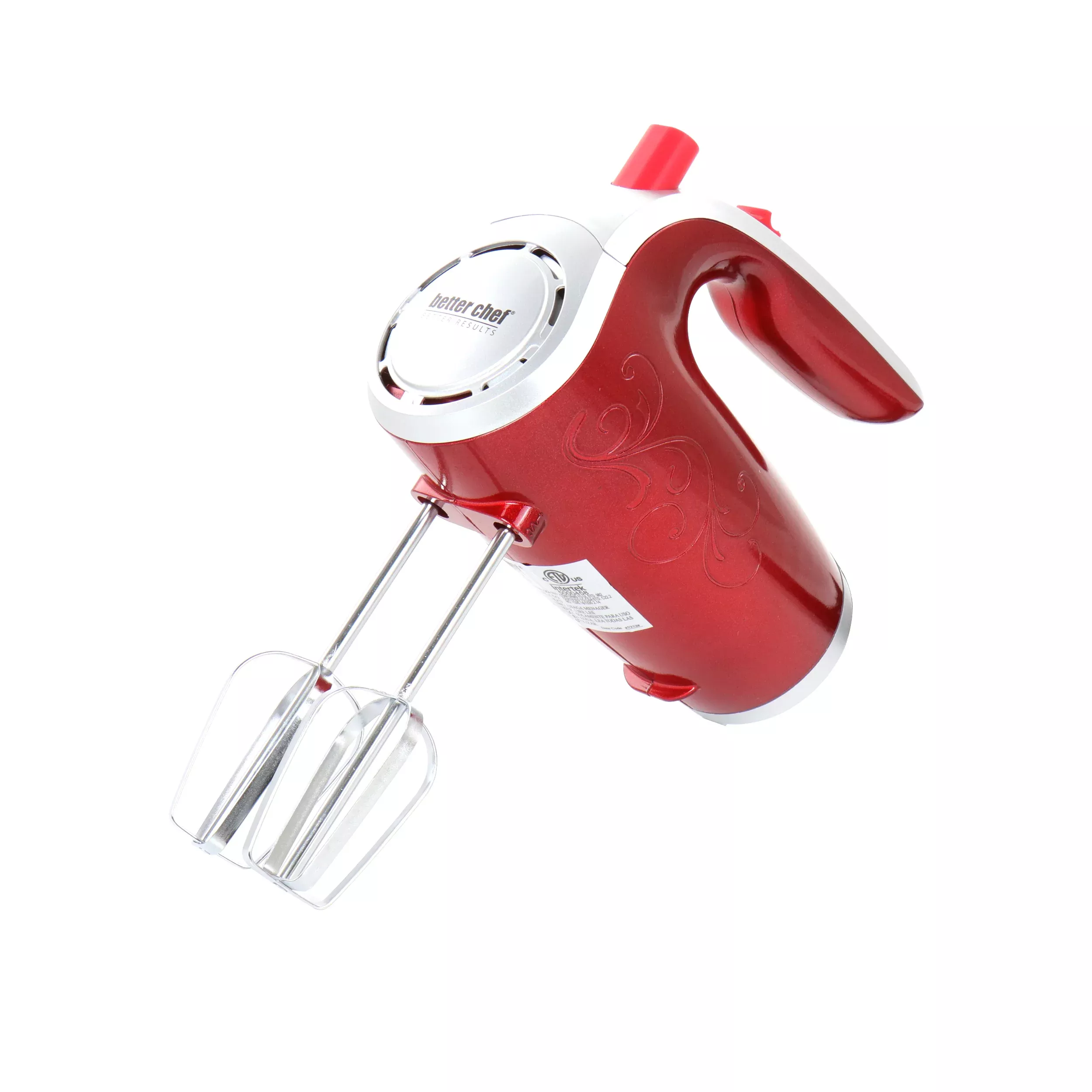 Better Chef5 Speed Electric Hand Mixer in Red