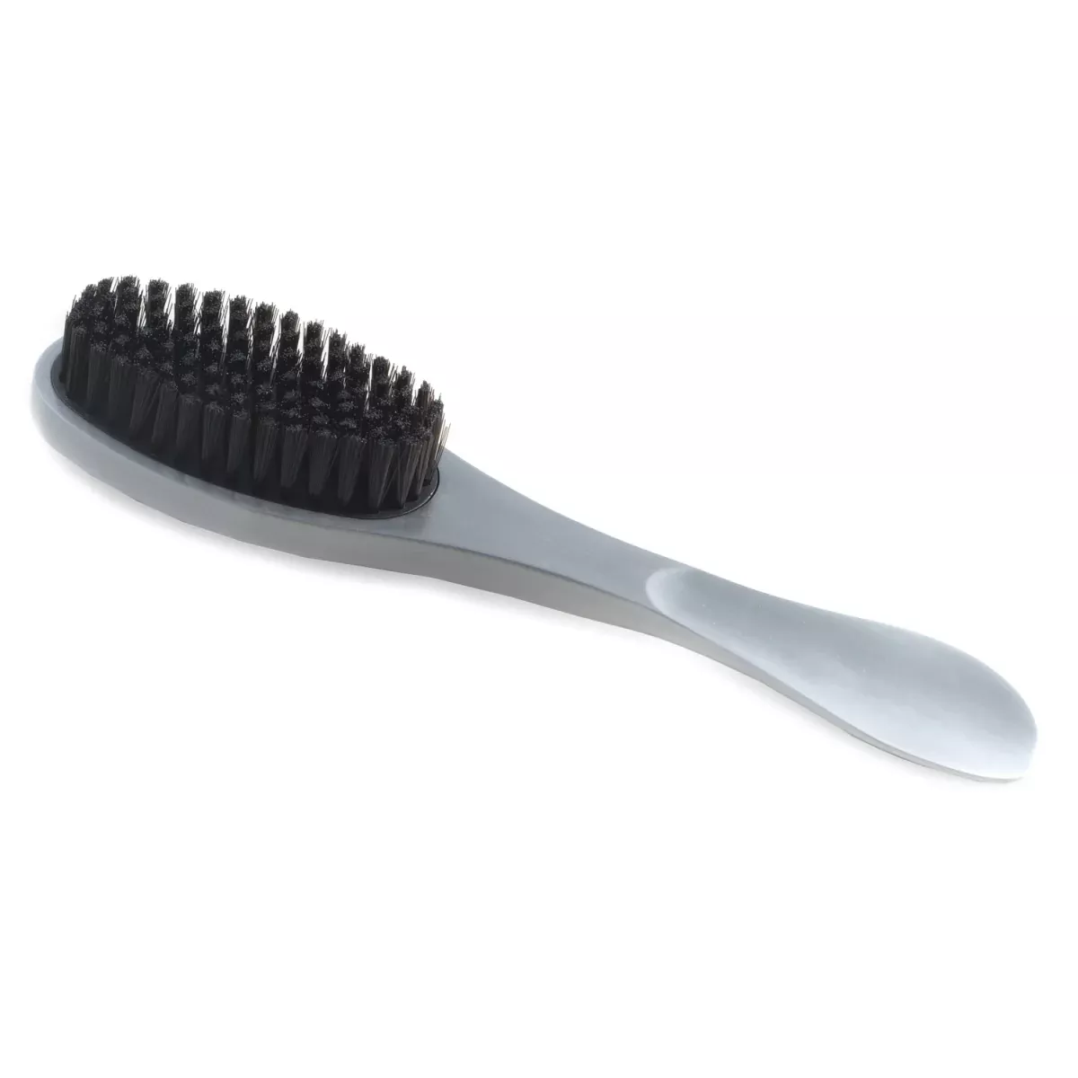 Bey-Berk International BB688 Brushed Aluminum Clothes & Lint Brush with Shoe HornSilver