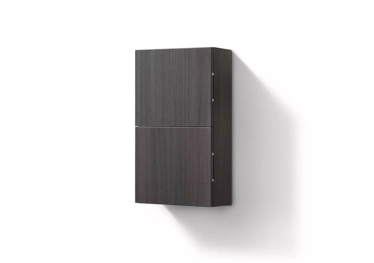 Bliss 14" Wide by 24" High Linen Side Cabinet With One Door in Gray Oak Finish
