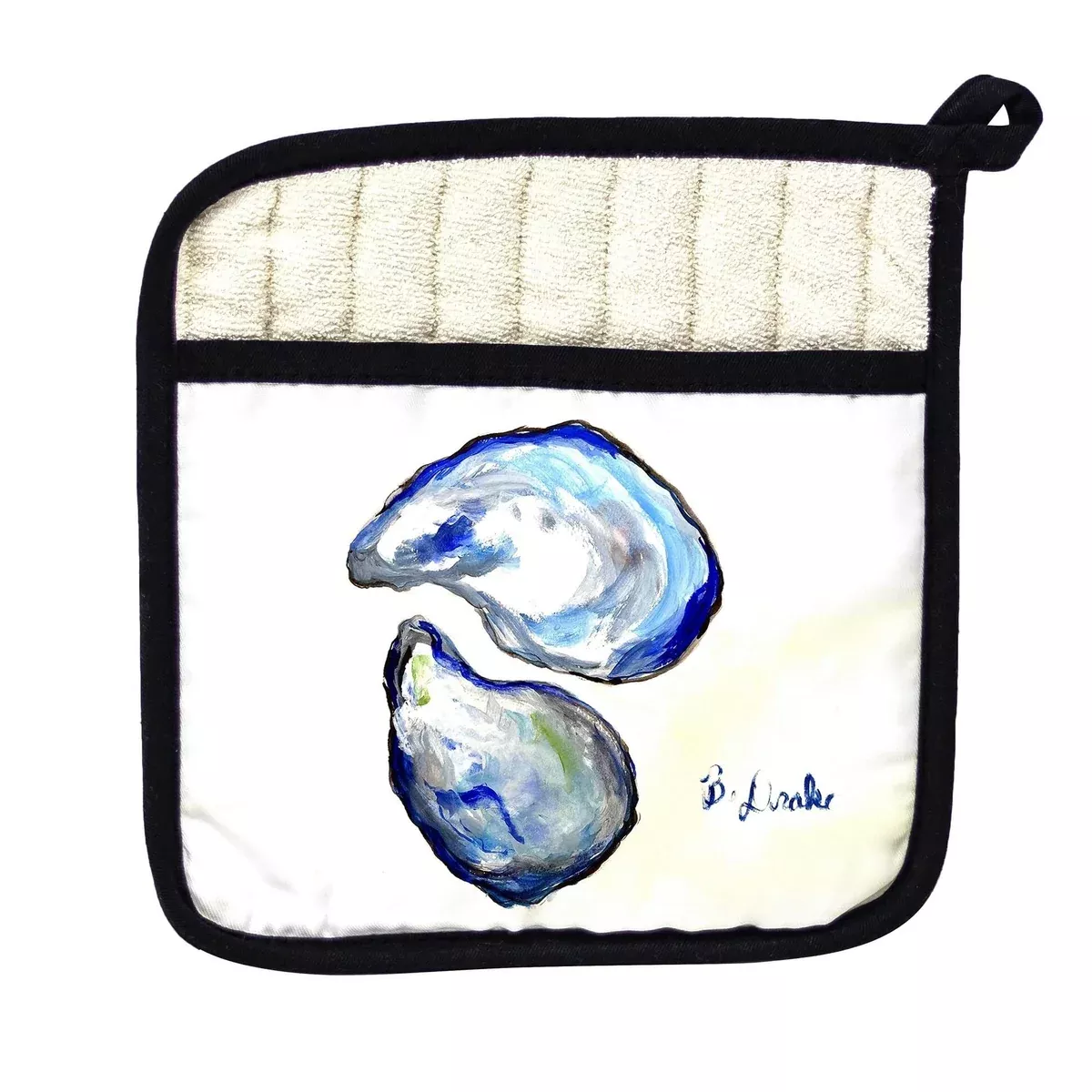 Blue Oysters Pot Holder - 9x9