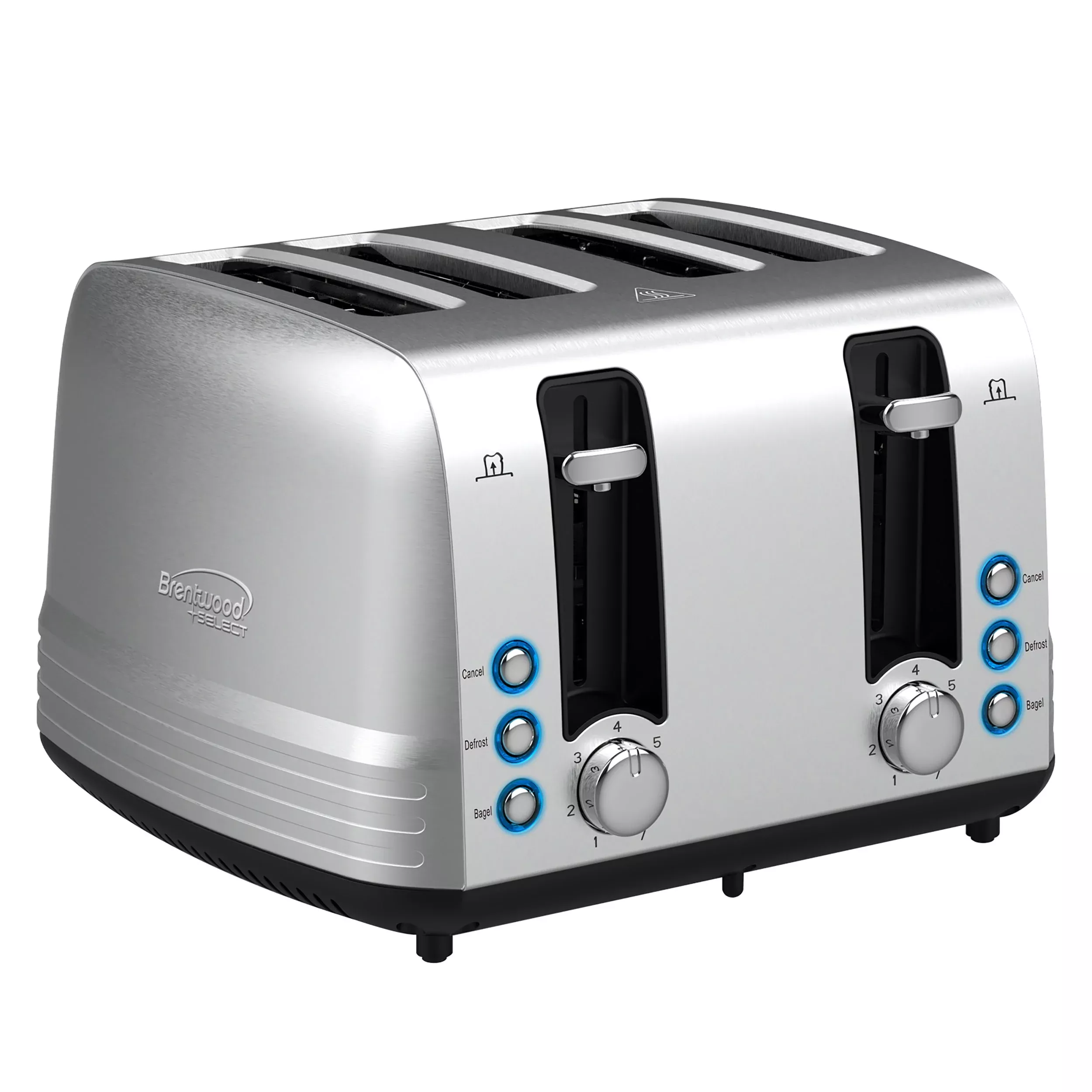 Brentwood SelectExtra Wide 4 Slot Stainless Steel Toaster