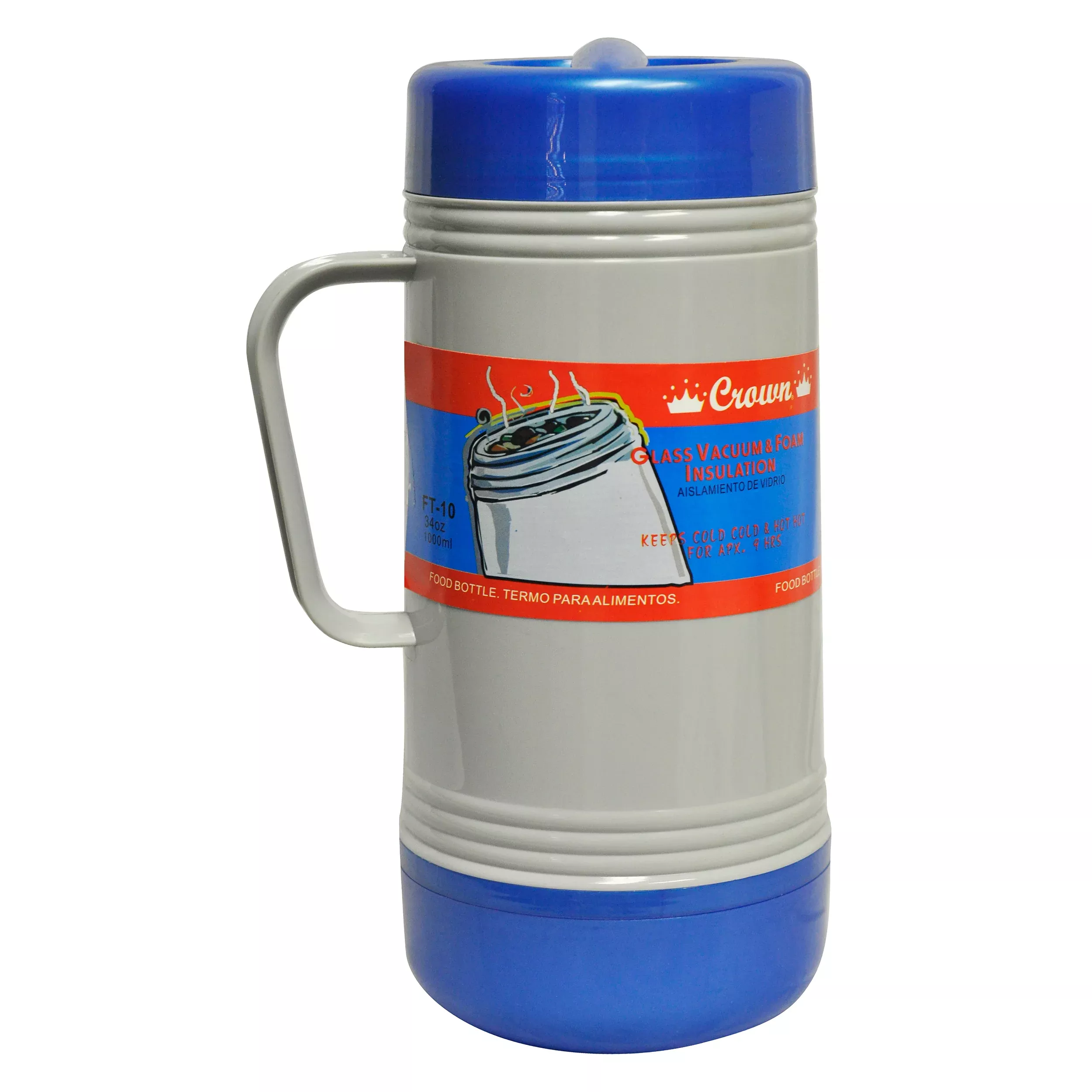 Brentwood34oz Vacuum Insulated Food Jar in Blue