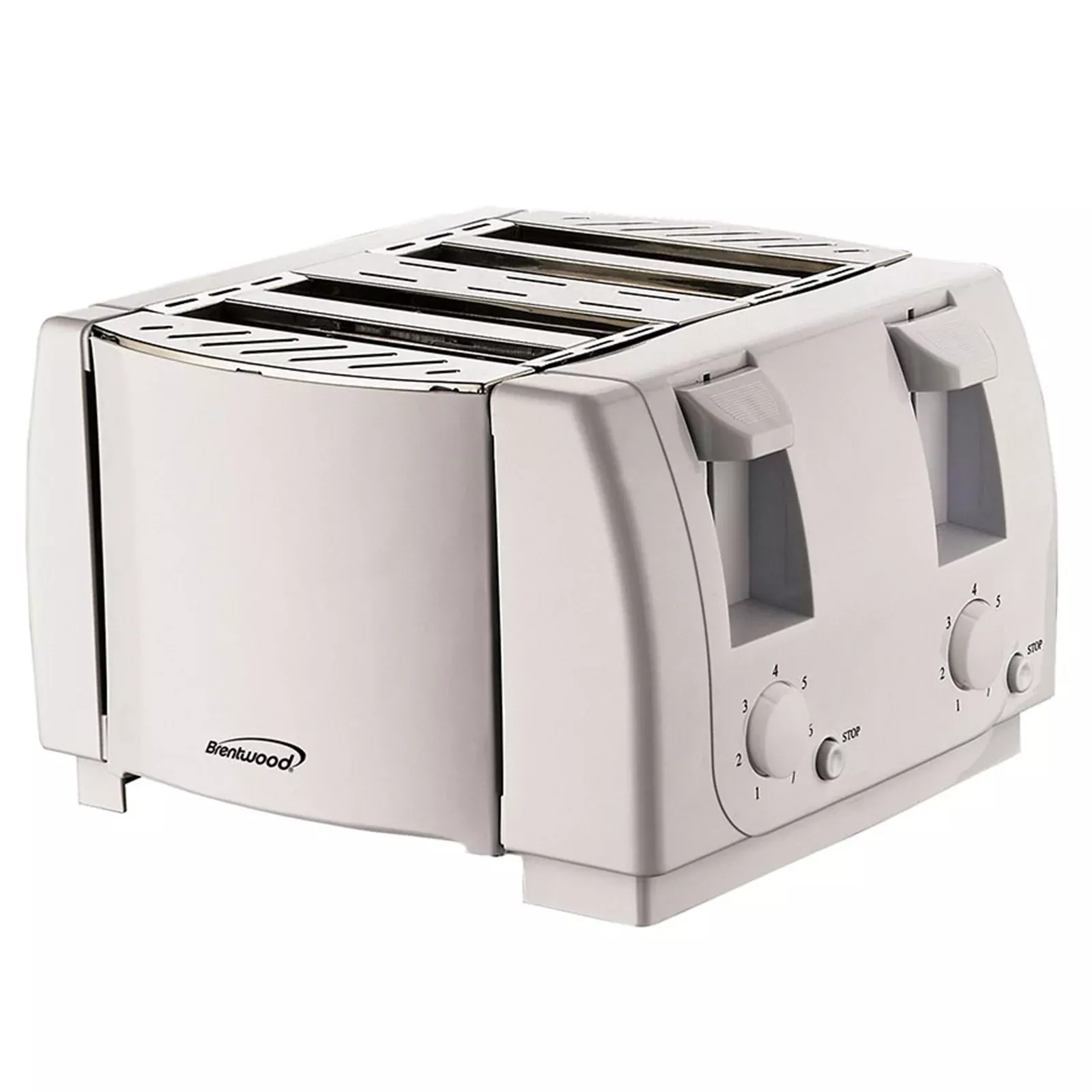 Brentwood4 Slice Cool Touch Toaster in White