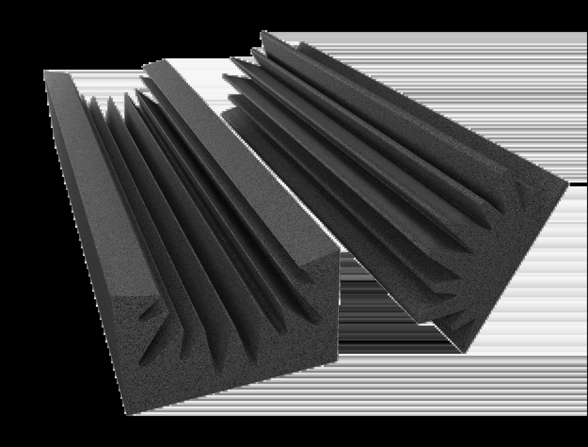 Broadband Acoustic Foam Absorbers