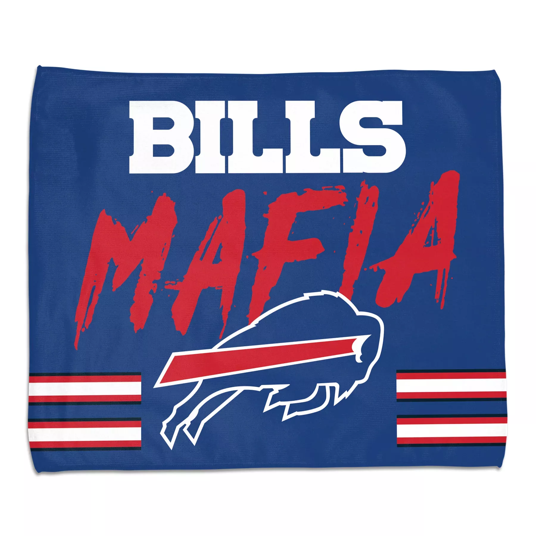 Buffalo Bills Towel 15x18 Rally Style Full Color Bills Mafia Design - WinCraft