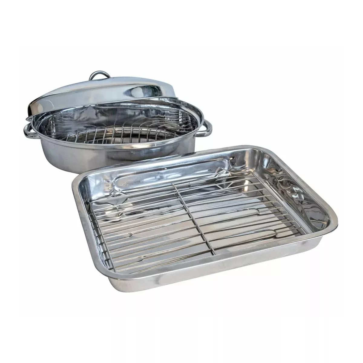 Buffalo Tools SSRSET: 2 Piece Stainless Steel Roasting Set