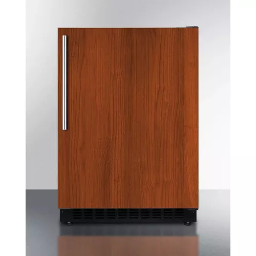 Built-In Undercounter ADA Compliant Refrigerator With Panel-Ready Door, Black Cabinet, Door Storage, Digital Controls, And White Interior - AL55IF Summit