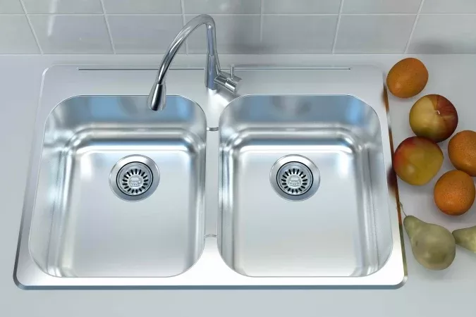 Cantrio Koncepts KSS-522 Double Basin Drop-In Sink