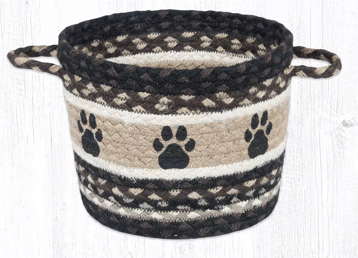 Capitol Importing 38-UBPMD313PP 13 x 9 in. UBP-313 Paw Prints Printed Utility Basket