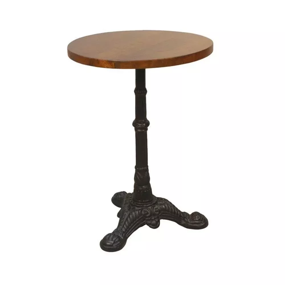 Carolina Classic Brera Accent Table in Chestnut and Black