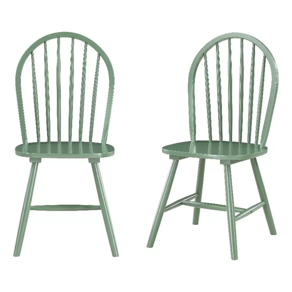 Carolina Dining Chairs – Equestrian Green, Set of 2
