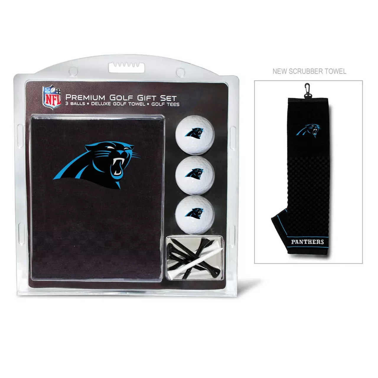 Carolina Panthers Golf Gift Set with Embroidered Towel - Team Golf
