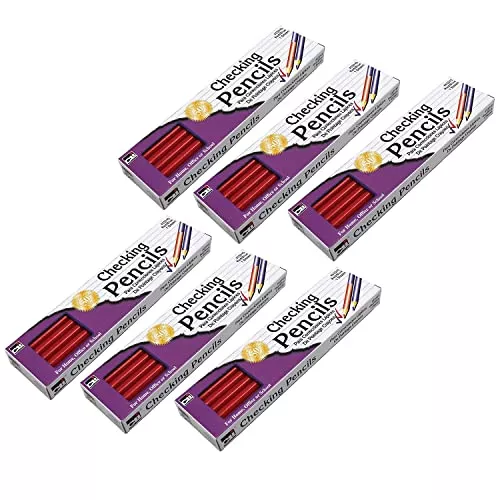 Charles Leonard Combination Checking Pencils, Red/Blue, 12 Per Box, 6 Boxes
