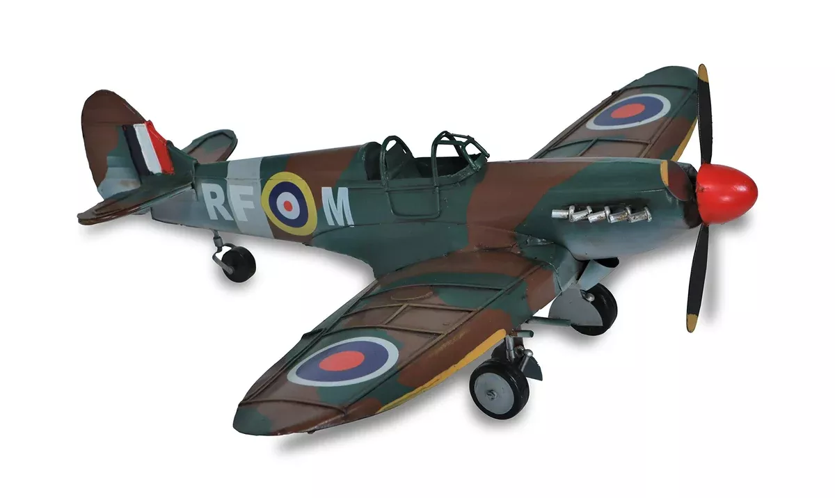 Cheung's 1940 Green and Brown Spit Fire Decorative Model, Multicolor