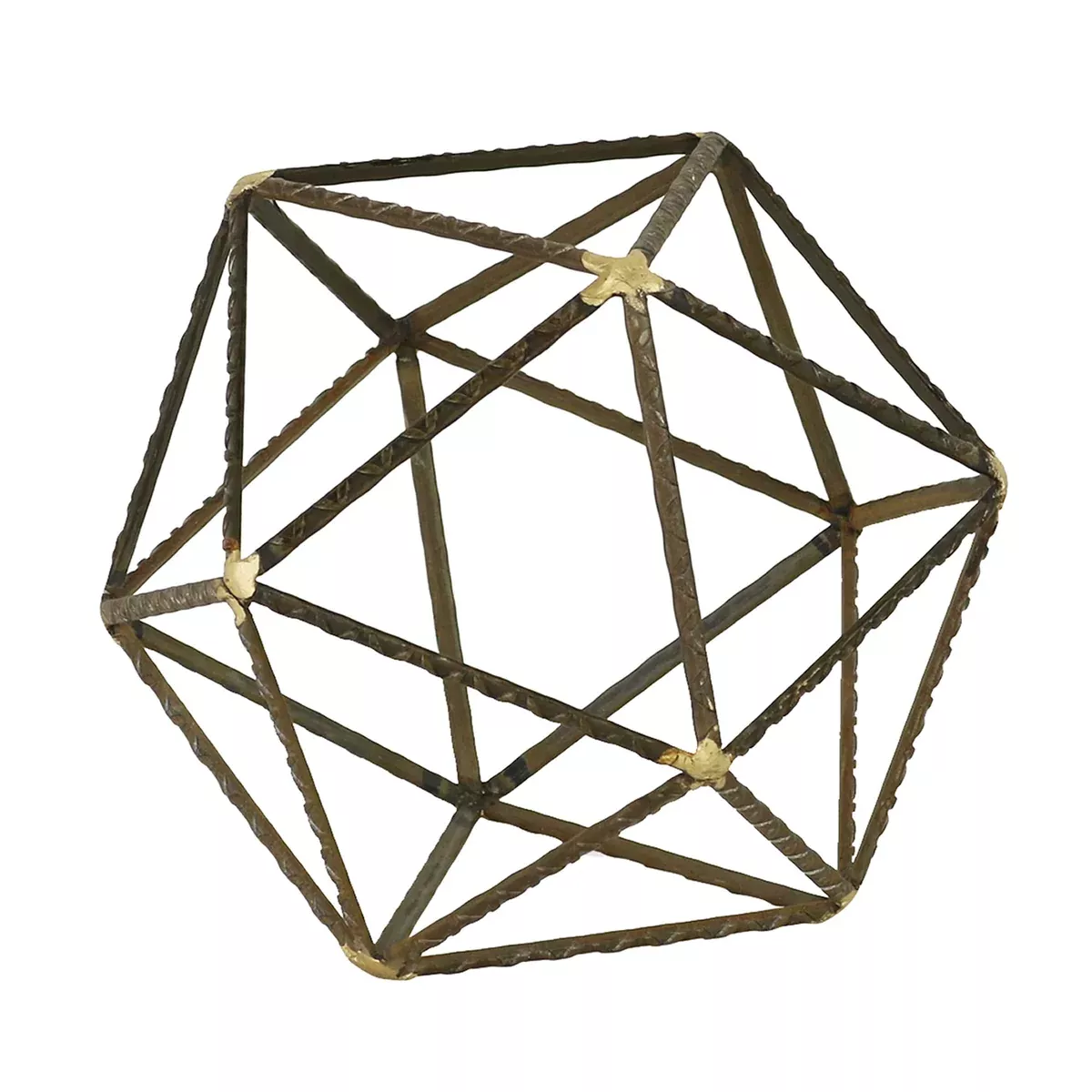 Cheung's 4681L Abstract Metal Table Décor, Large, Brown
