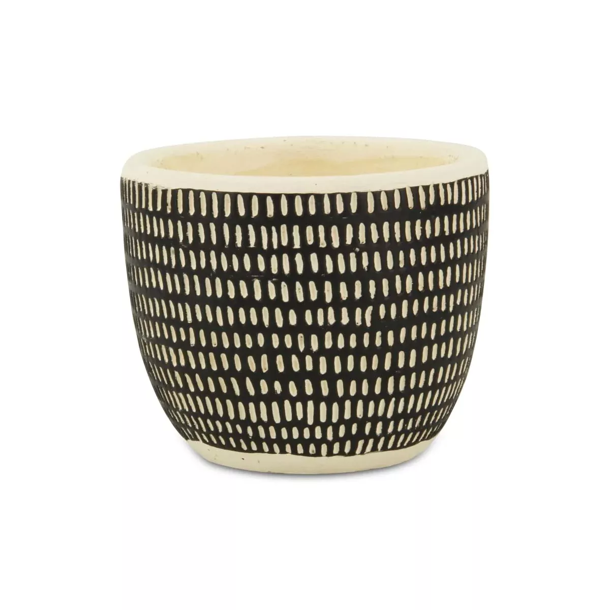 Cheung's 5787L 5.75 x 5.75 x 4.75 in. Sankabe Dotted Pattern Pot