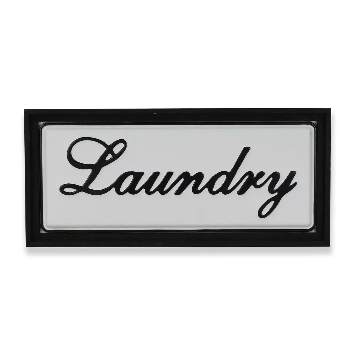 Cheung's Colista Elegant Laundry Wall Sign (5489BK)