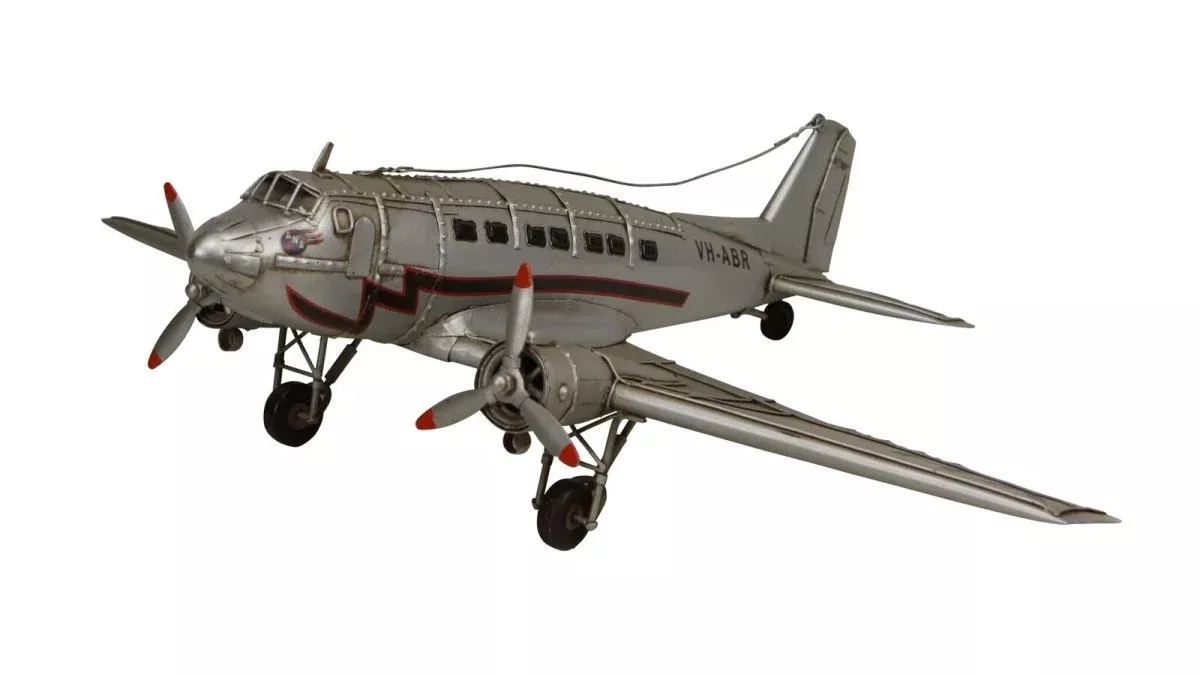 Cheung's Hand Crafted Silver Plane Decorative Model