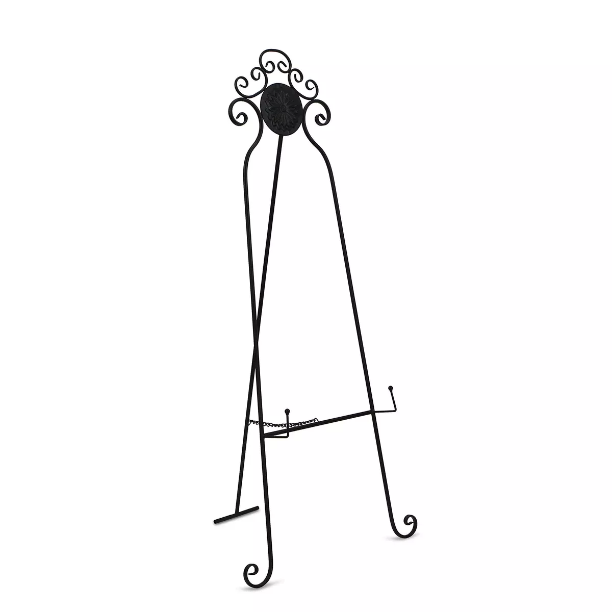 Cheung's Metal Easel Decorative Ladder, Black