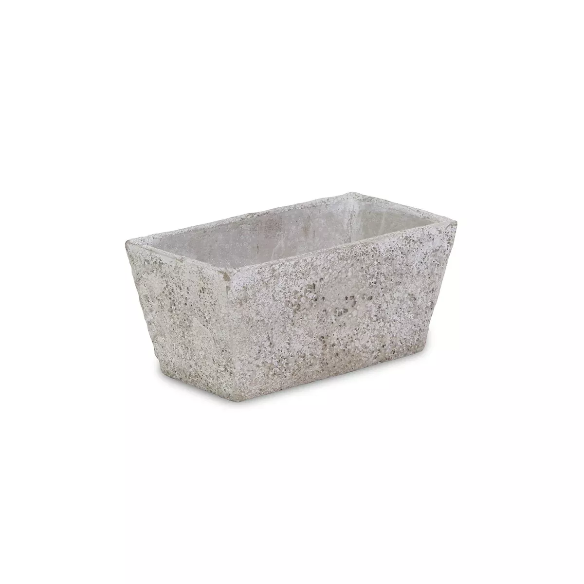 Cheung's Rectangular Cement Ceramic Planter, Gray