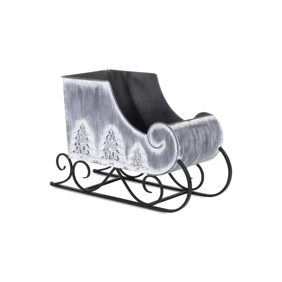 Cheungs Galvanized Holiday Sleigh Display Piece