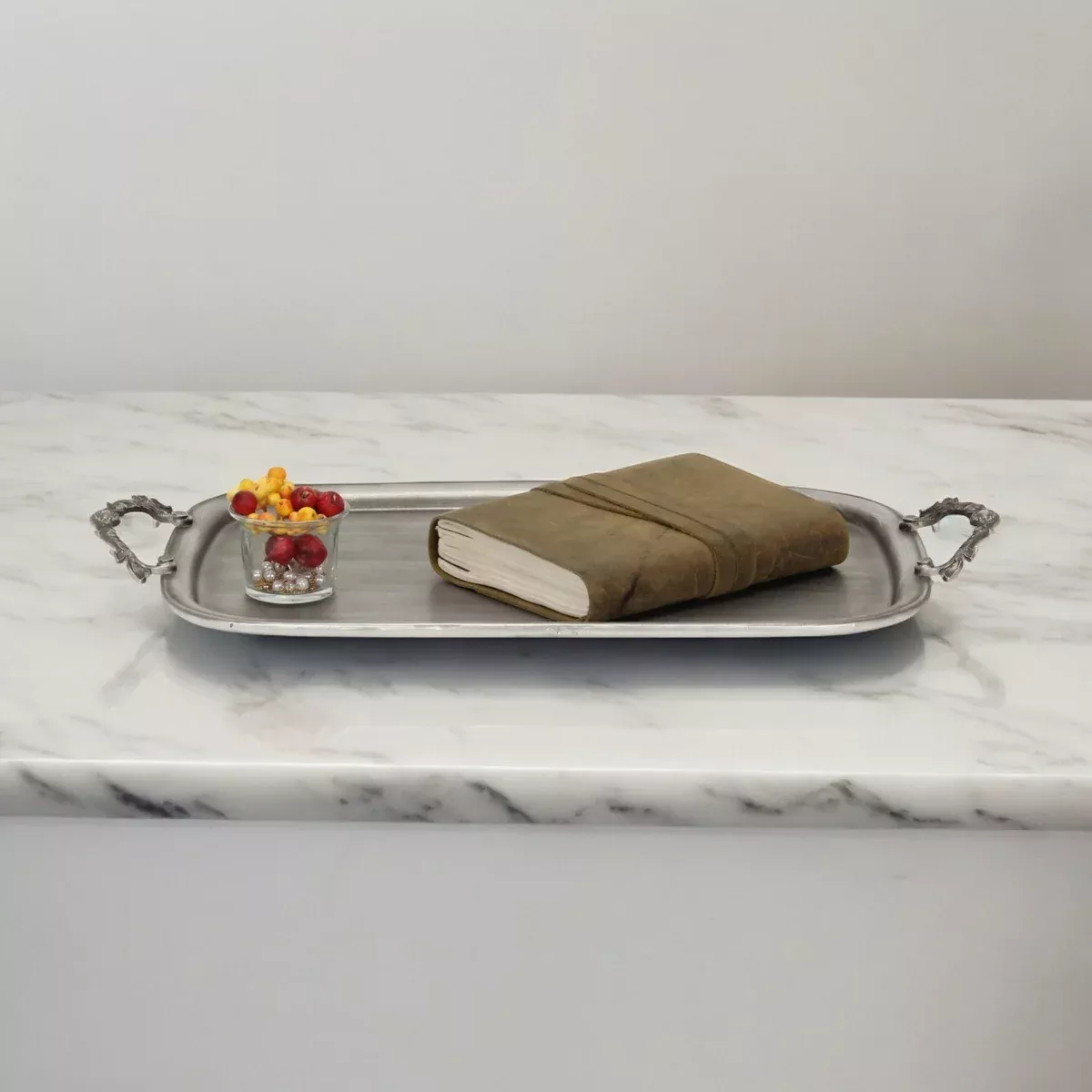 Cheungs Khilov Silver Metal Accent Tray 5994SV