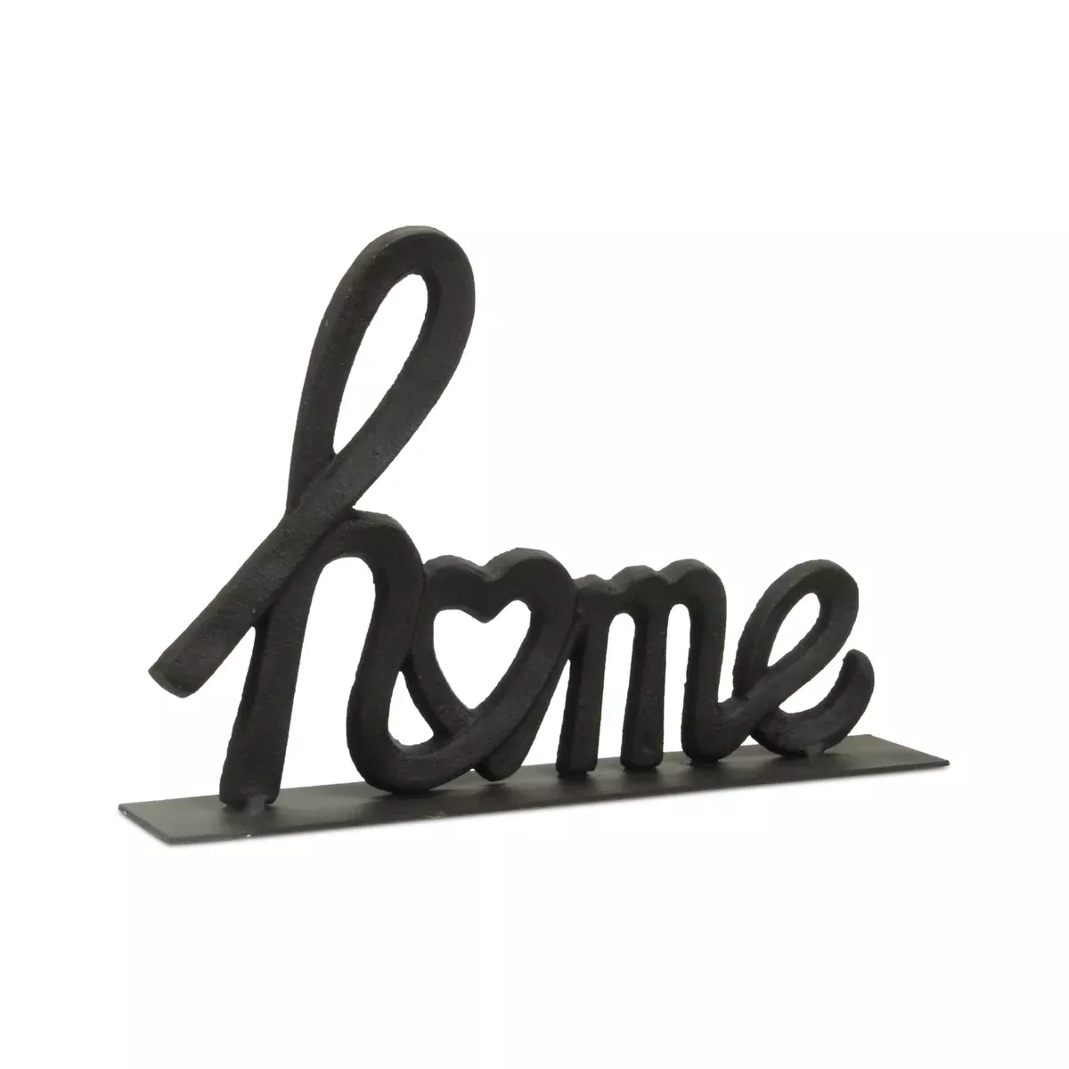 Cheungs Roven Cast Iron Calligraphic Home Table Decor - Black