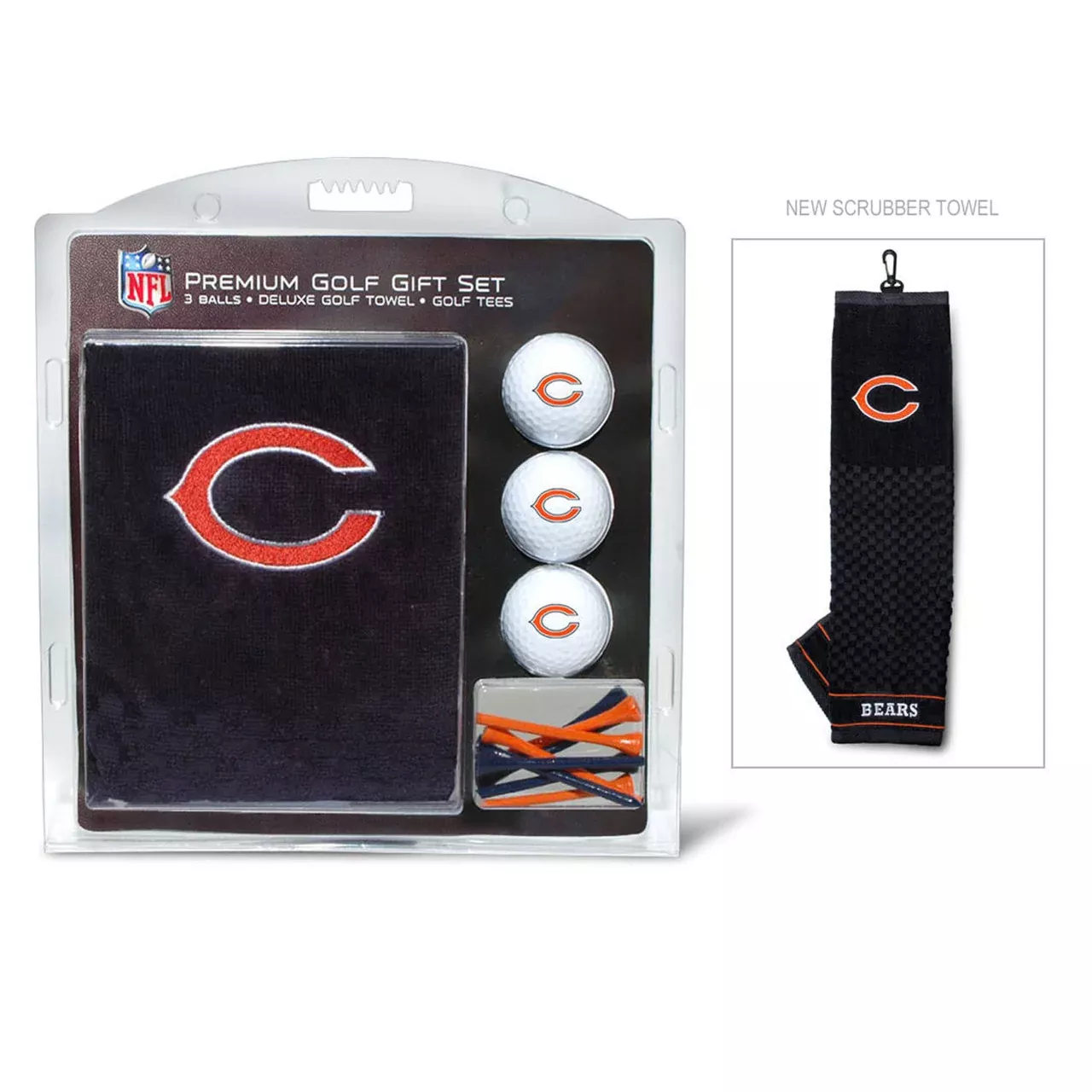 Chicago Bears Golf Gift Set with Embroidered Towel - Team Golf