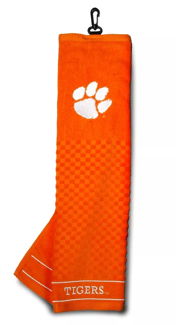Clemson Tigers Golf Towel 16x22 Embroidered - Special Order - Team Golf
