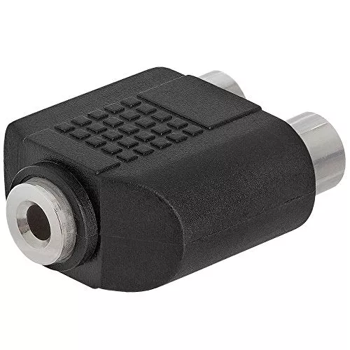 Cmple - 3.5mm Mono Jack to 2xRCA Jack Adapter