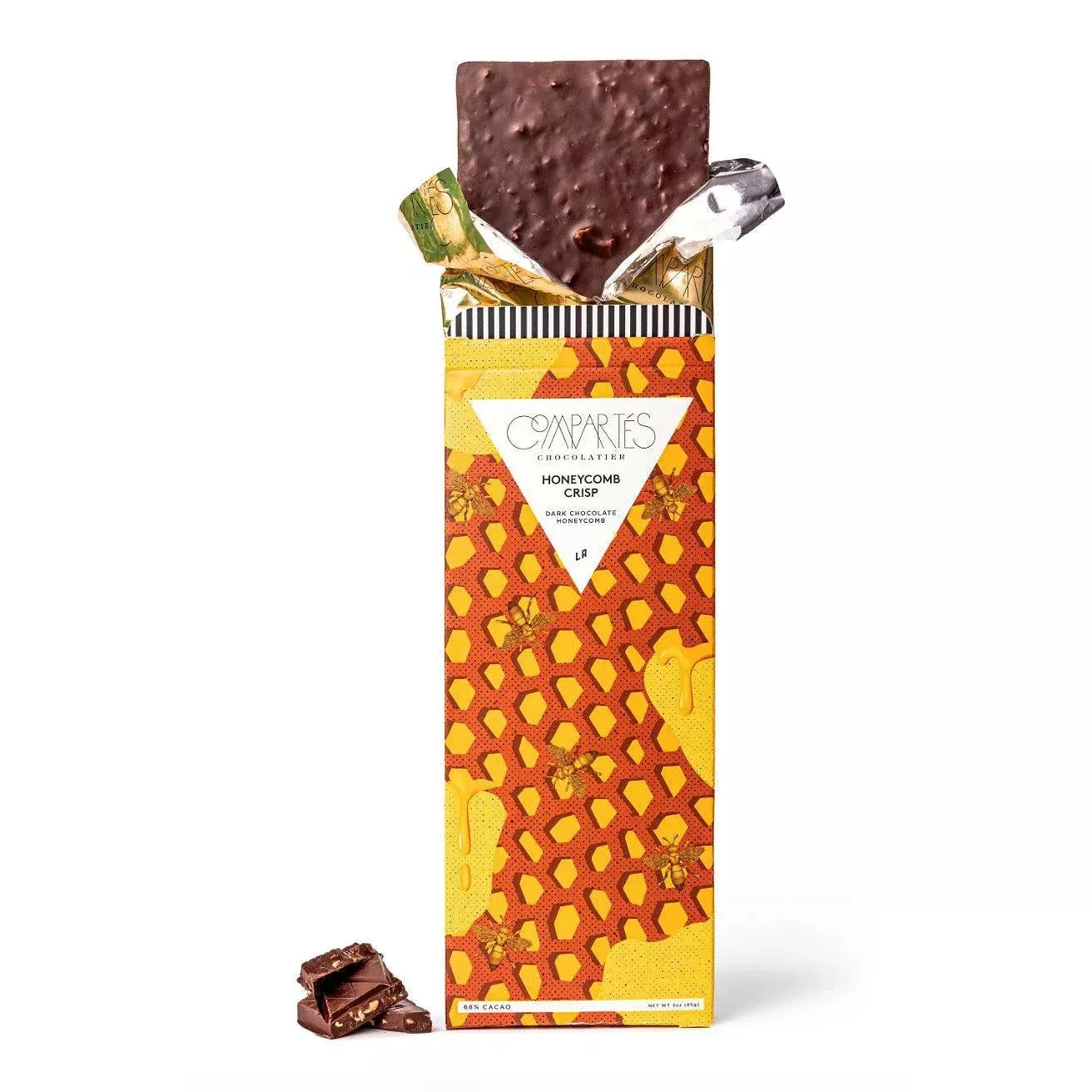Compartes - 'Honeycomb Crisp' Dark Chocolate w / Honeycomb (3OZ | 68%)