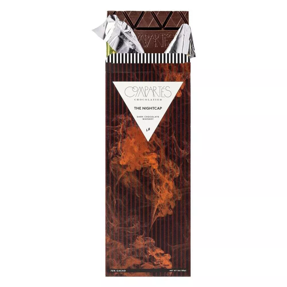 Compartes - 'The Nightcap' Dark Chocolate w / Whiskey (3OZ | 75%)