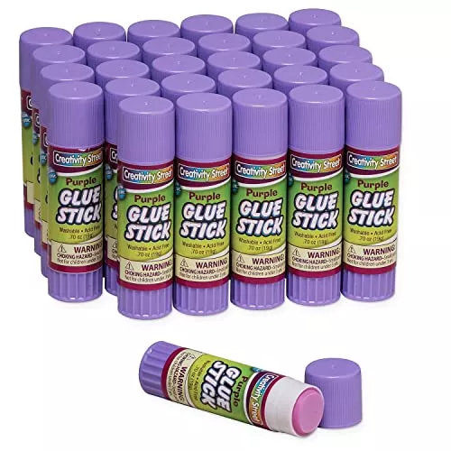 Creativity Street Large Glue Sticks, 30-Pack, Purple, .70-Ounce