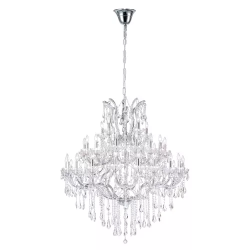 CWI Lighting Maria Theresa 41 Light Up Chandelier with Chrome Finish Fom