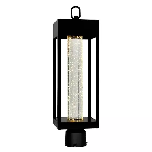 CWI Lighting Rochester LED Integrated Black Metal Outdoor Lantern Head
