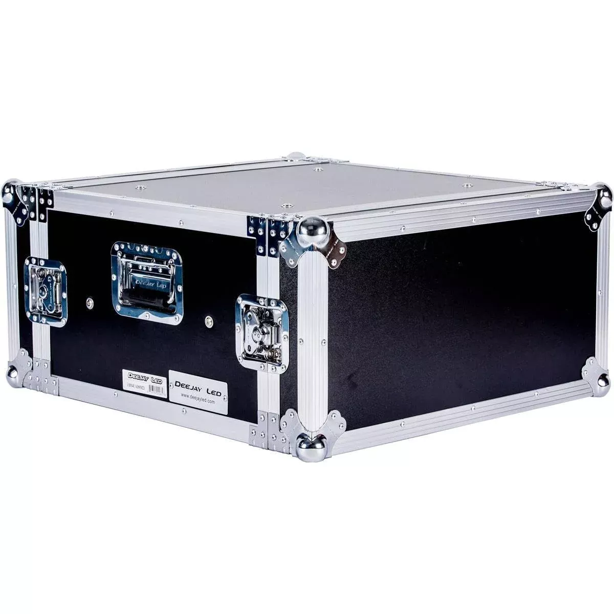 DEEJAY LED Fly Drive Case 4u Space Shock Mount Amplifier Case - 21-Inch Body Depth with Wheels - TBH4UADSM21