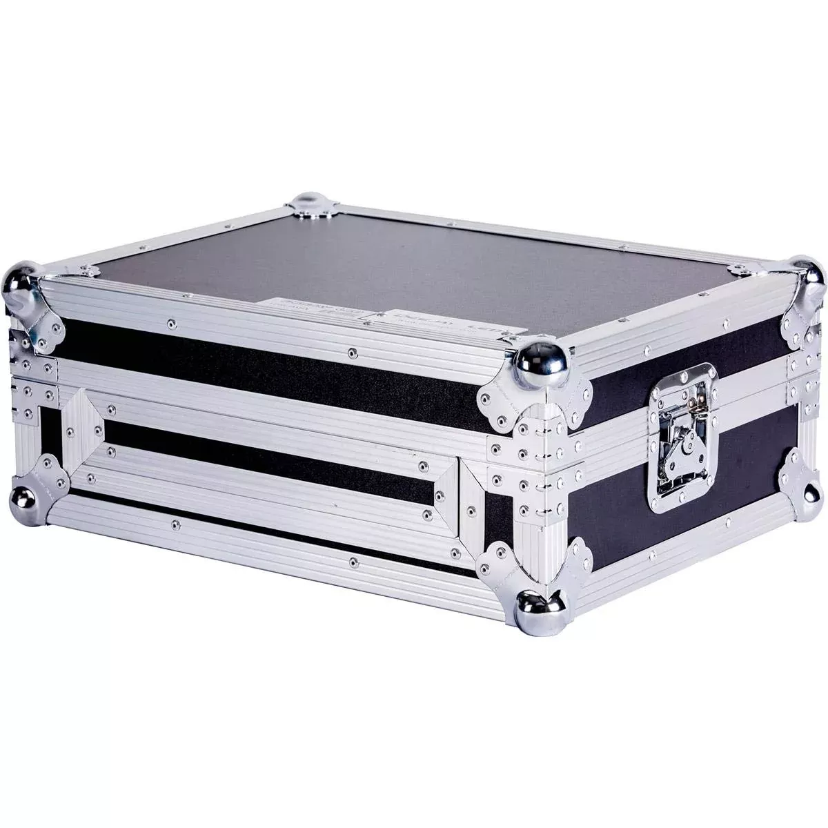 DEEJAYLED Flight Case Karaoke Dj Station Complete With Removable Cover And Front Door Sturdy Hardware Enough Space In The Rear For Cables Groove Impact Resistant Aluminum Frame DEEJAYLED TBHCDMIX