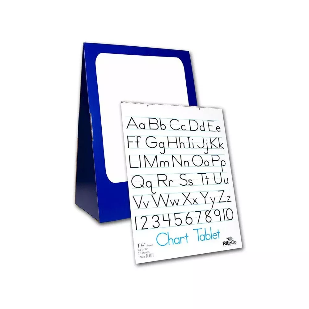 Deluxe Spiral-Bound Flip Chart Stand with Dry Erase Board - Flipside Products
