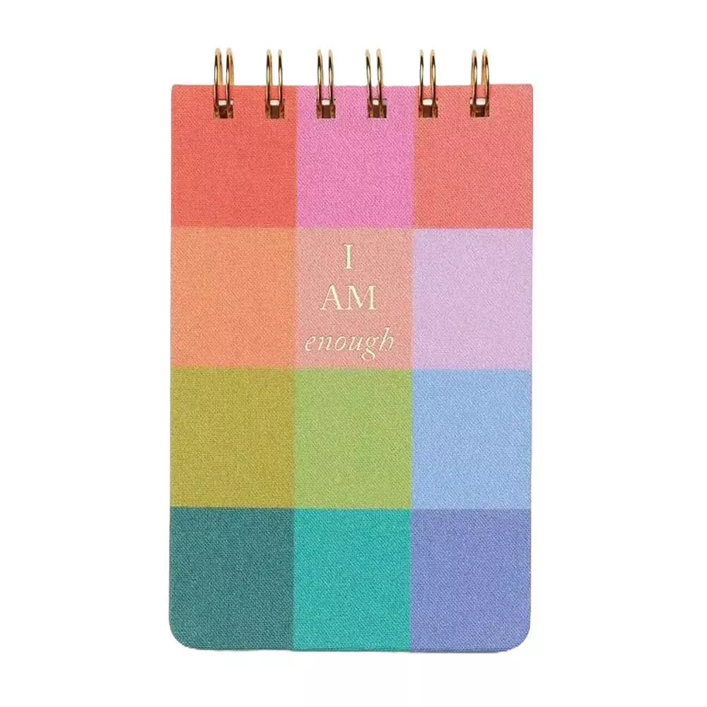 DesignWorks Ink - 'Rainbow Check' Twin Wire Notepad