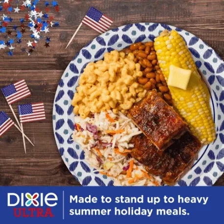 Dixie Ultra Disposable Paper Plates;10 in;100 Count