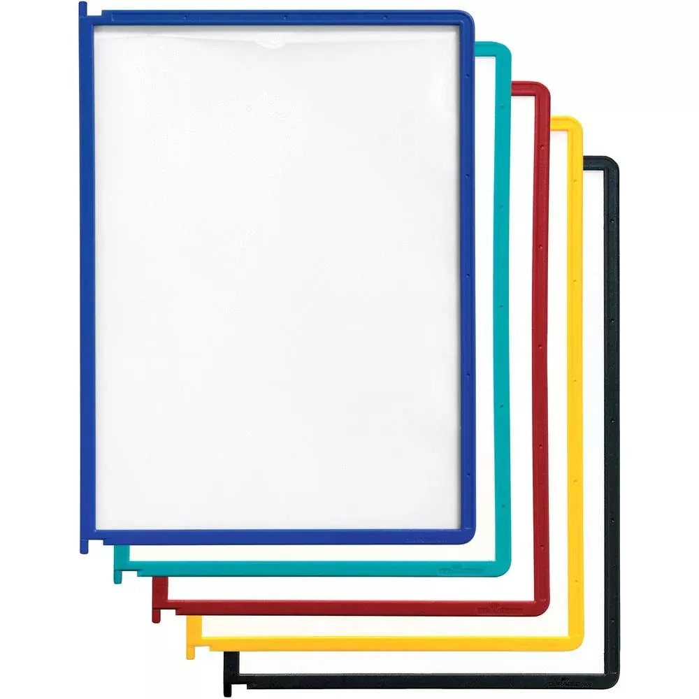 DURABLE INSTAVIEW Replacement Panels for Reference Display System - Replacement Panels - Assorted - 5 Pack - INSTAVIEW Design - Durable