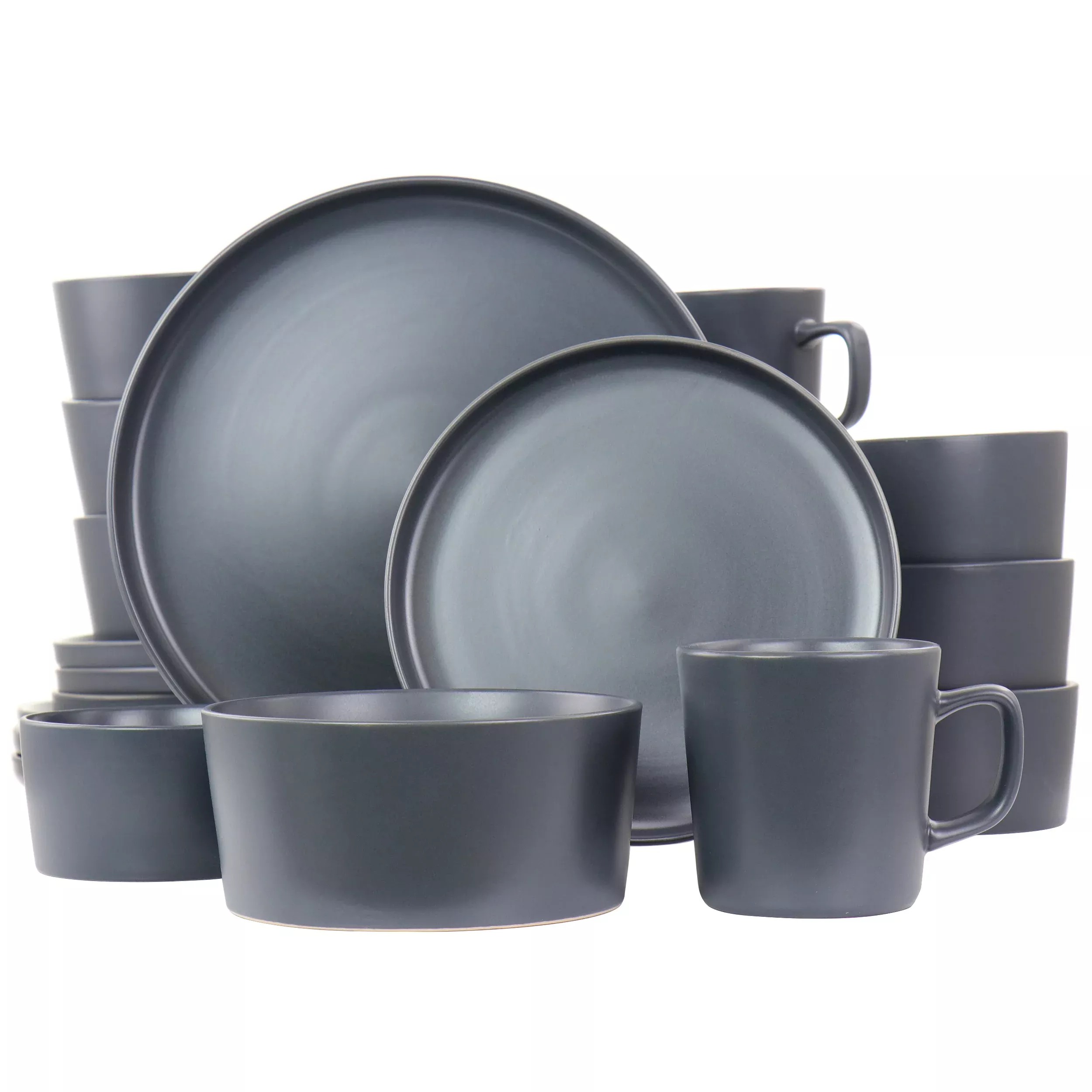 ElamaLuxmatte Dark Grey 20 Piece Dinnerware Set