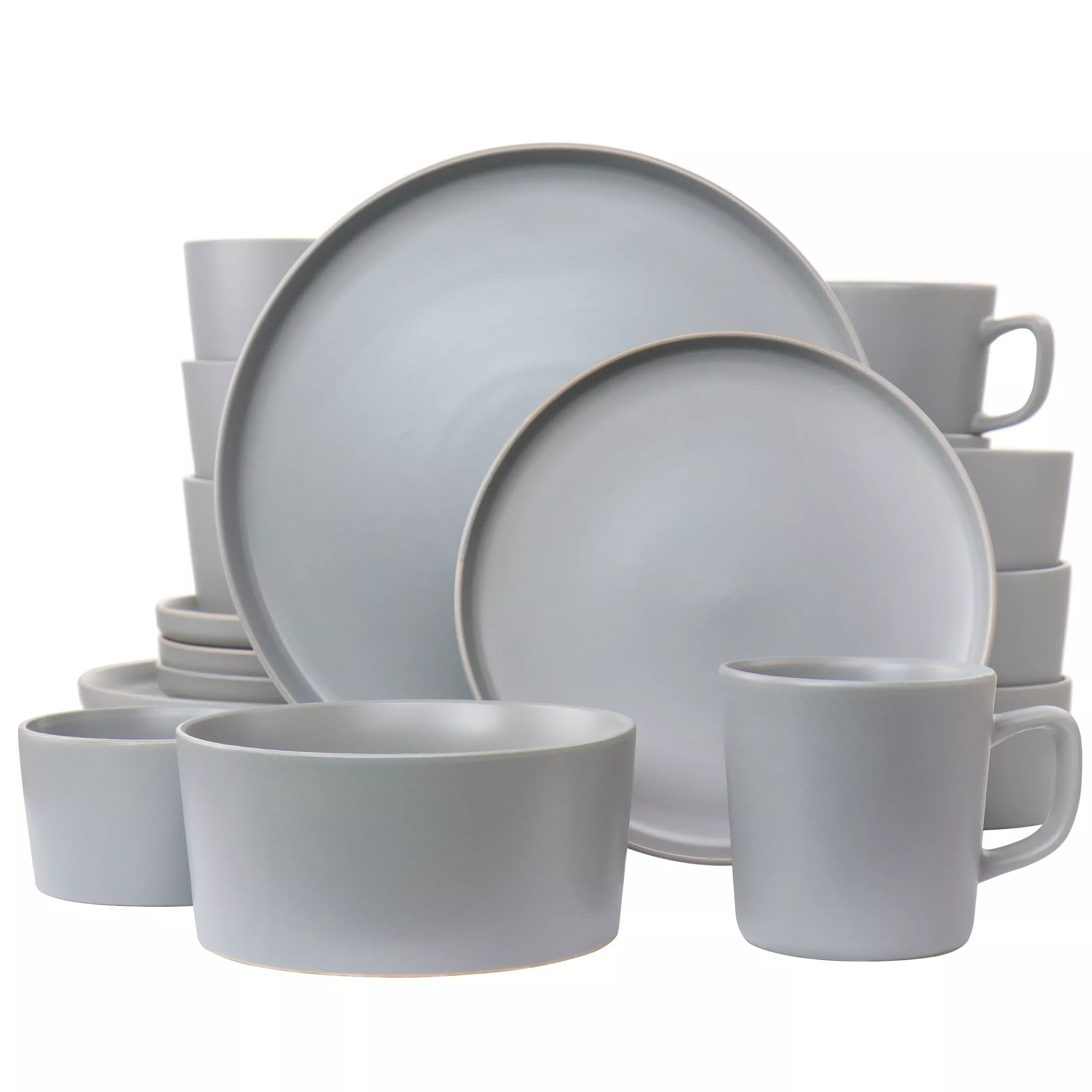 ElamaLuxmatte Light Grey 20 Piece Dinnerware Set