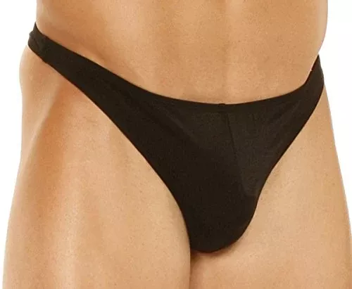 Elelgant Moments Men's Lycra Thong, Red, Medium